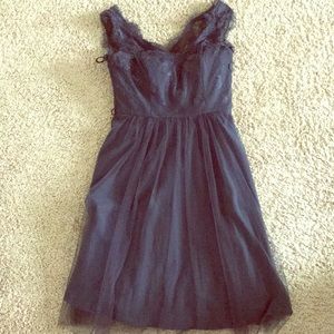Above the knee navy cocktail/bridesmaid dress